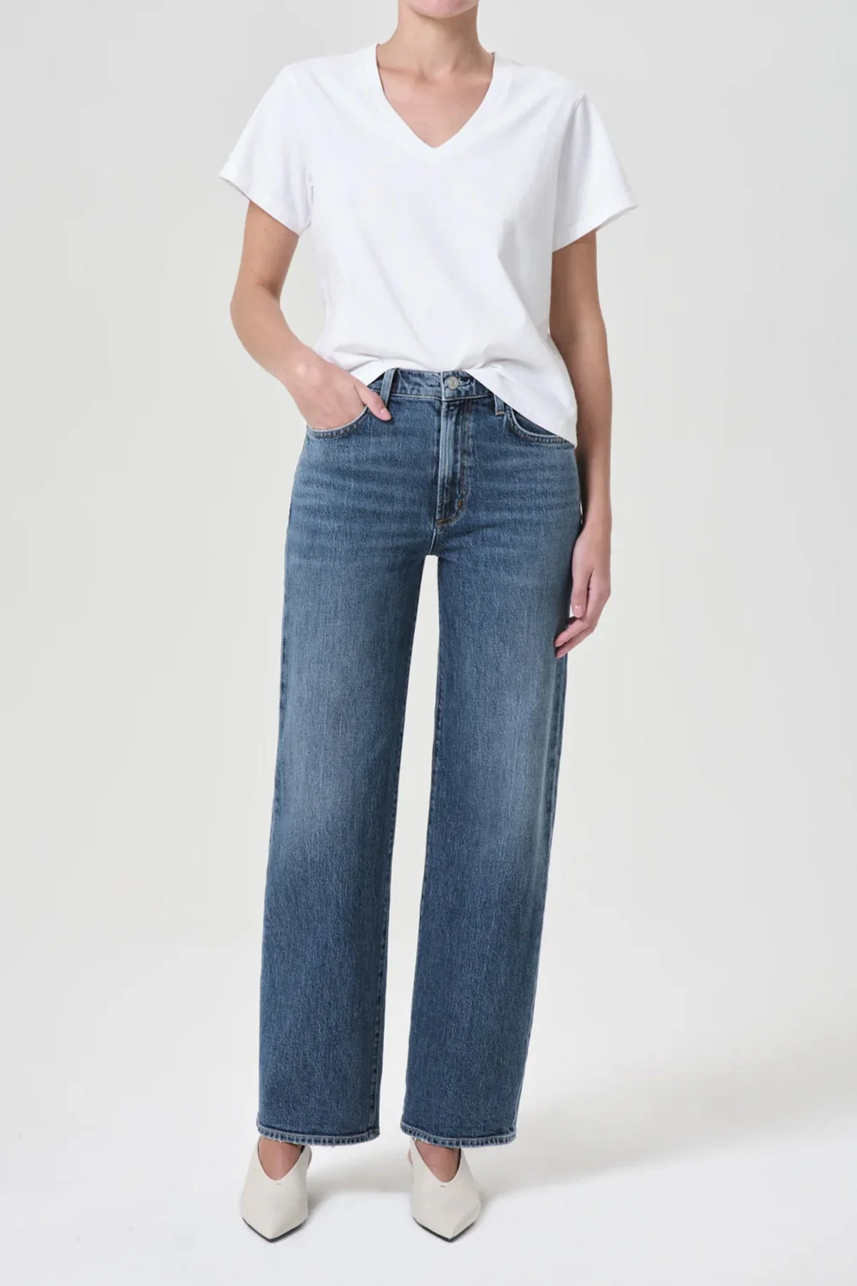 Harper Straight Jean (Stretch) in Fix