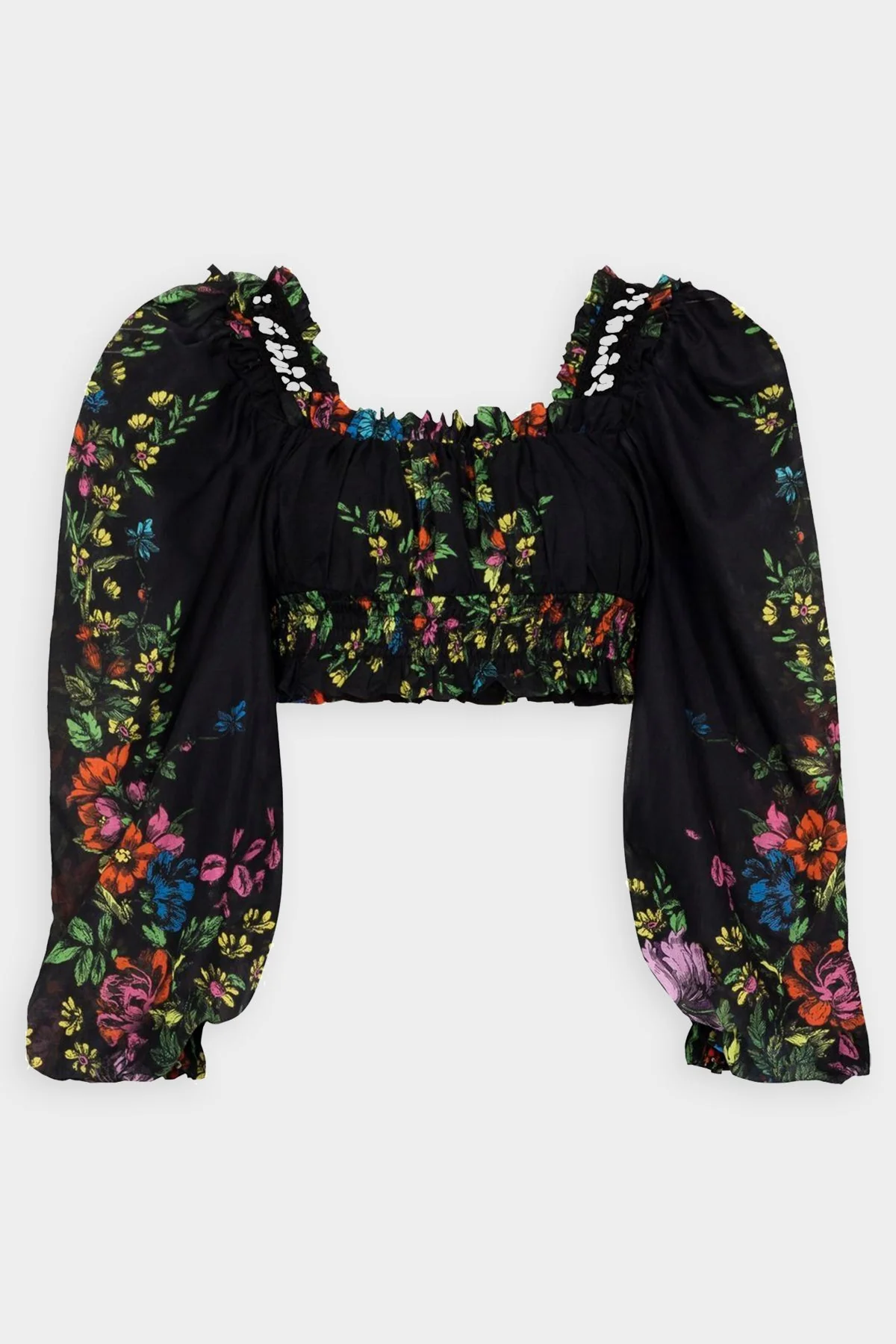 Hince Top in Garden Black Print