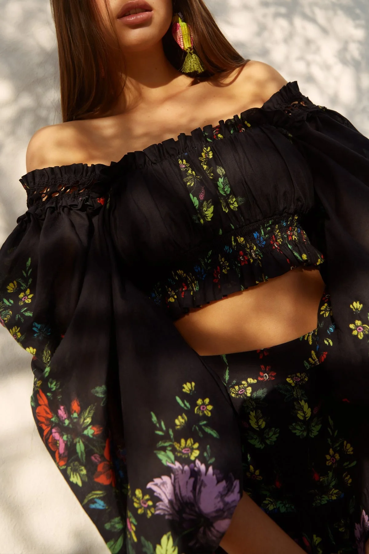 Hince Top in Garden Black Print - Image 3