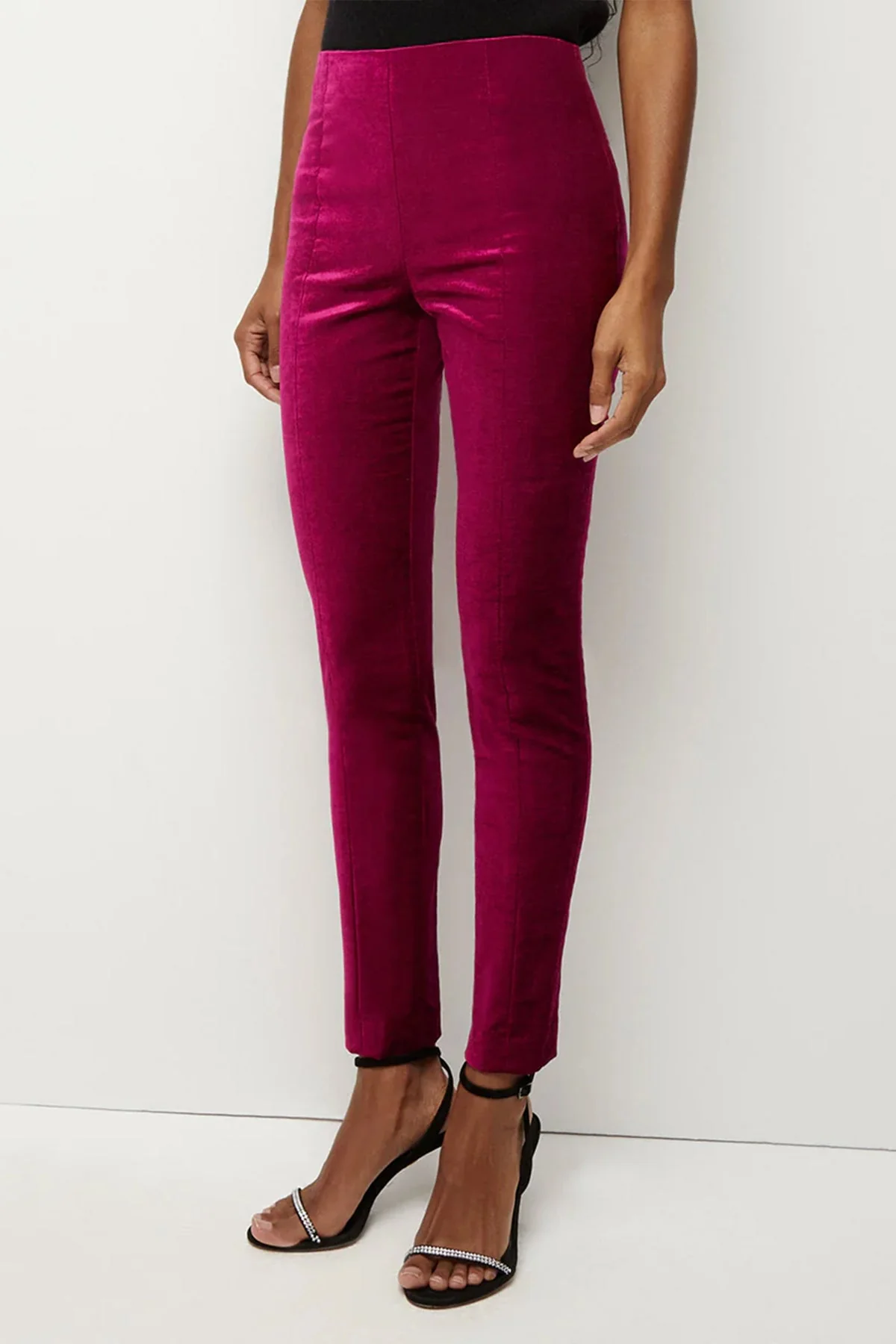 Honolulu Velvet Pant in Fuchsia - Image 3