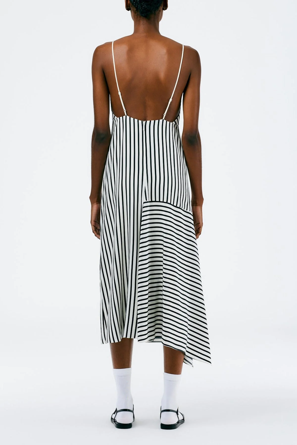Identity Stripe Cami Dress in Black Multi - Image 2