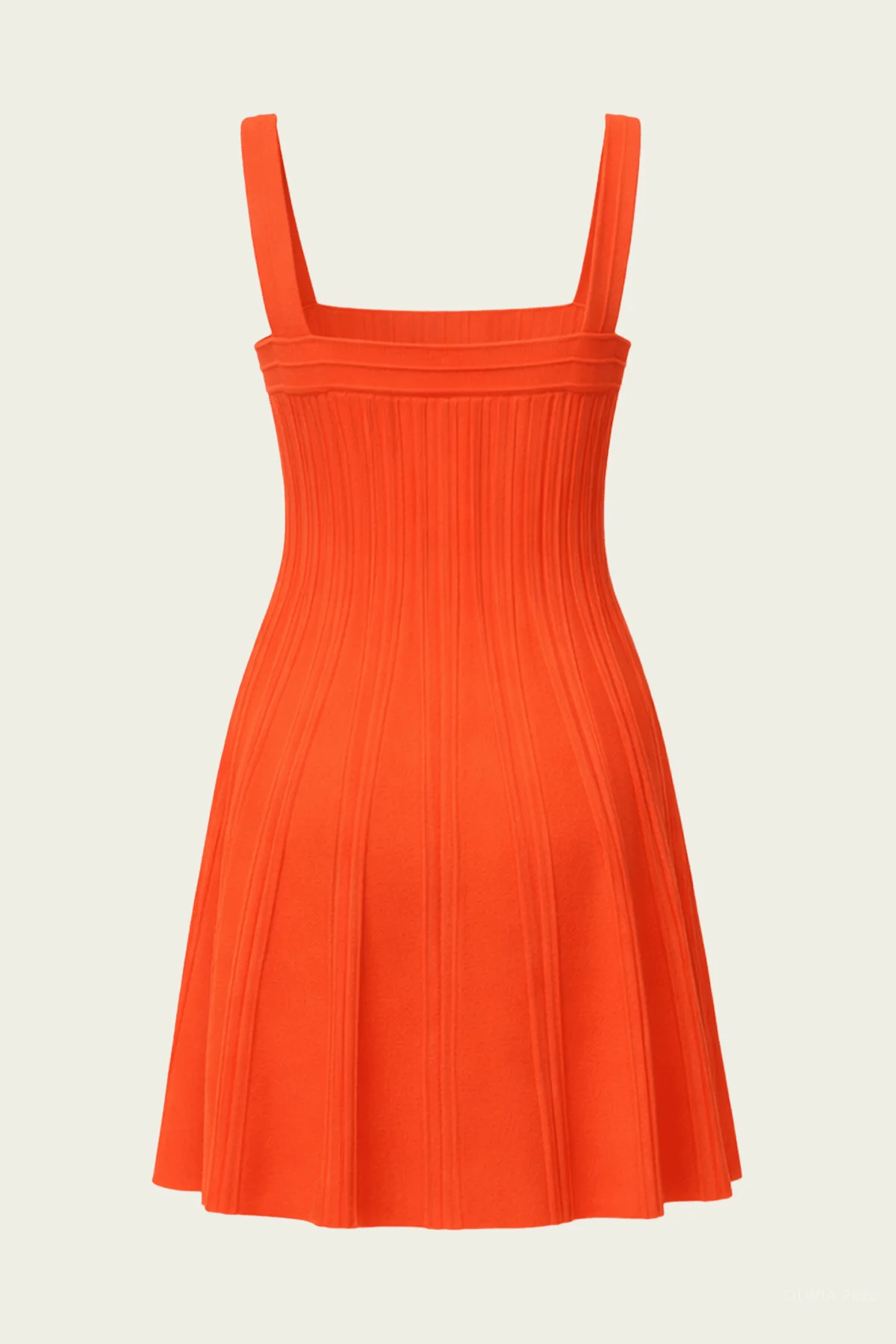 Indie Knit Mini Dress in Lobster - Image 5
