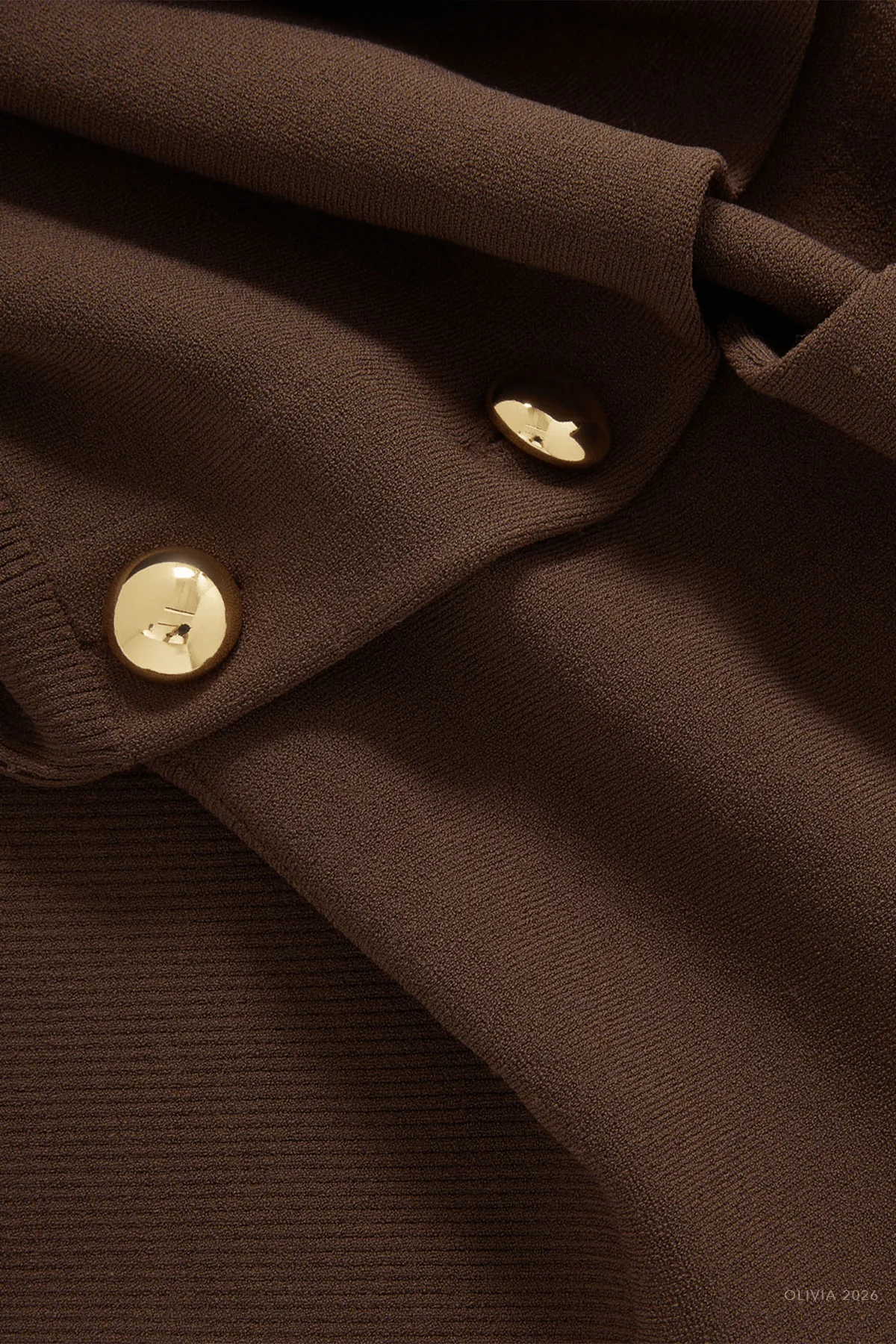 Isador Knit Vest in Dark Mocha - Image 4