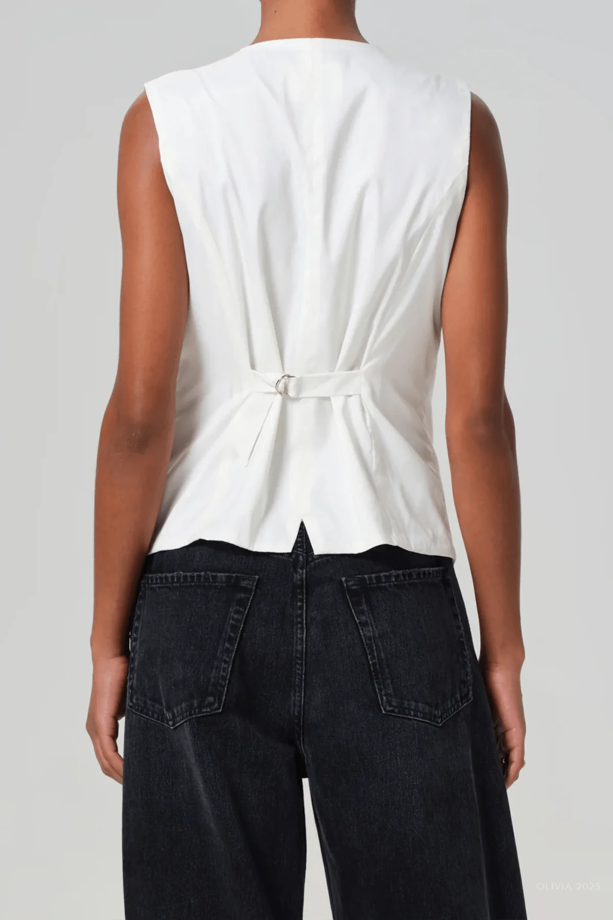 Jasmin Long Vest in Pashmina - Image 3