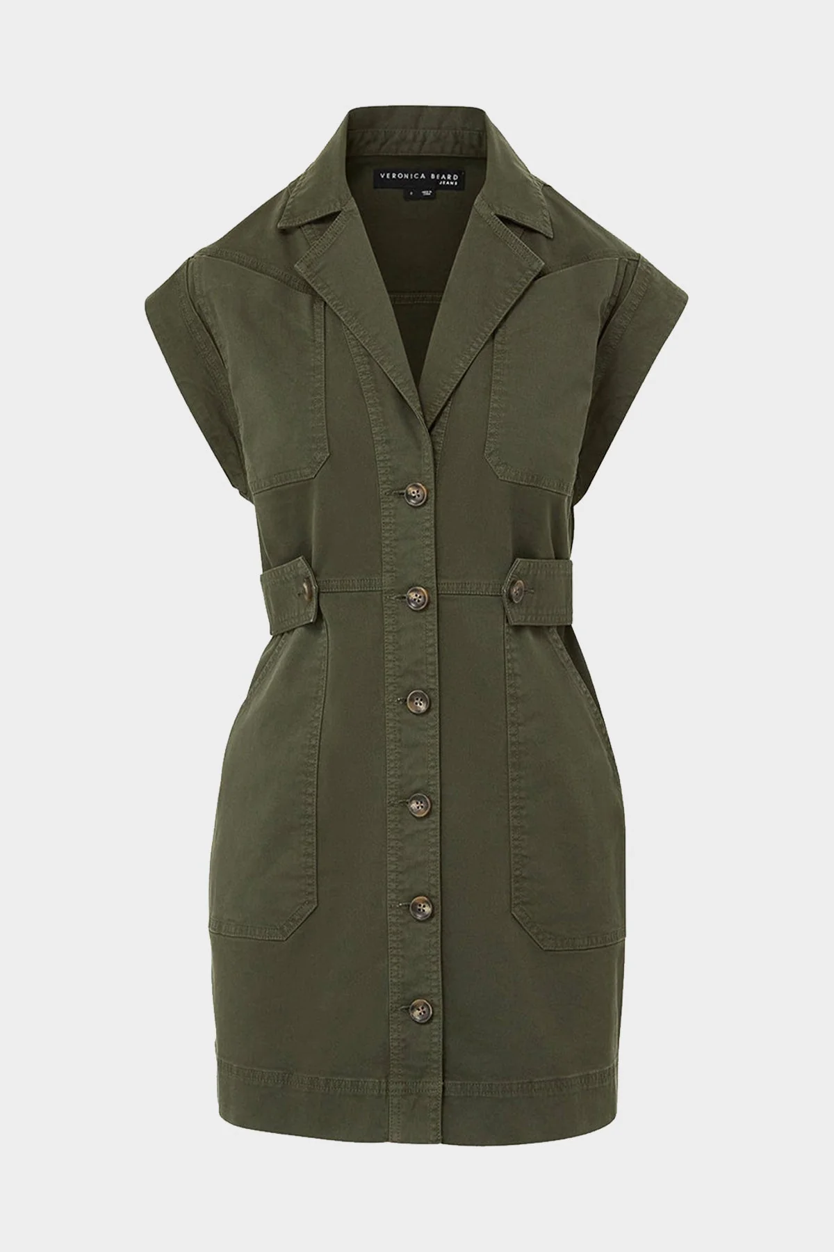 Jax Shirtdress in Army Green