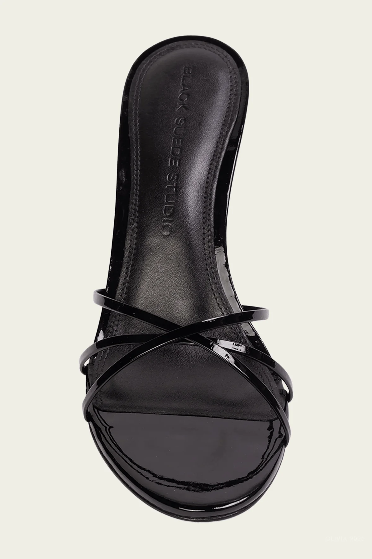 Jaya 70 Mule in Black Patent - Image 2