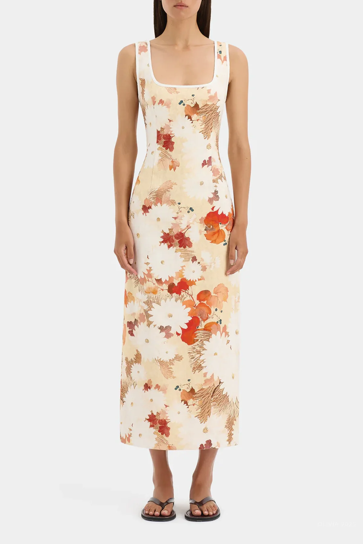 Jessamine Midi Dress in Posy Floral - Image 2