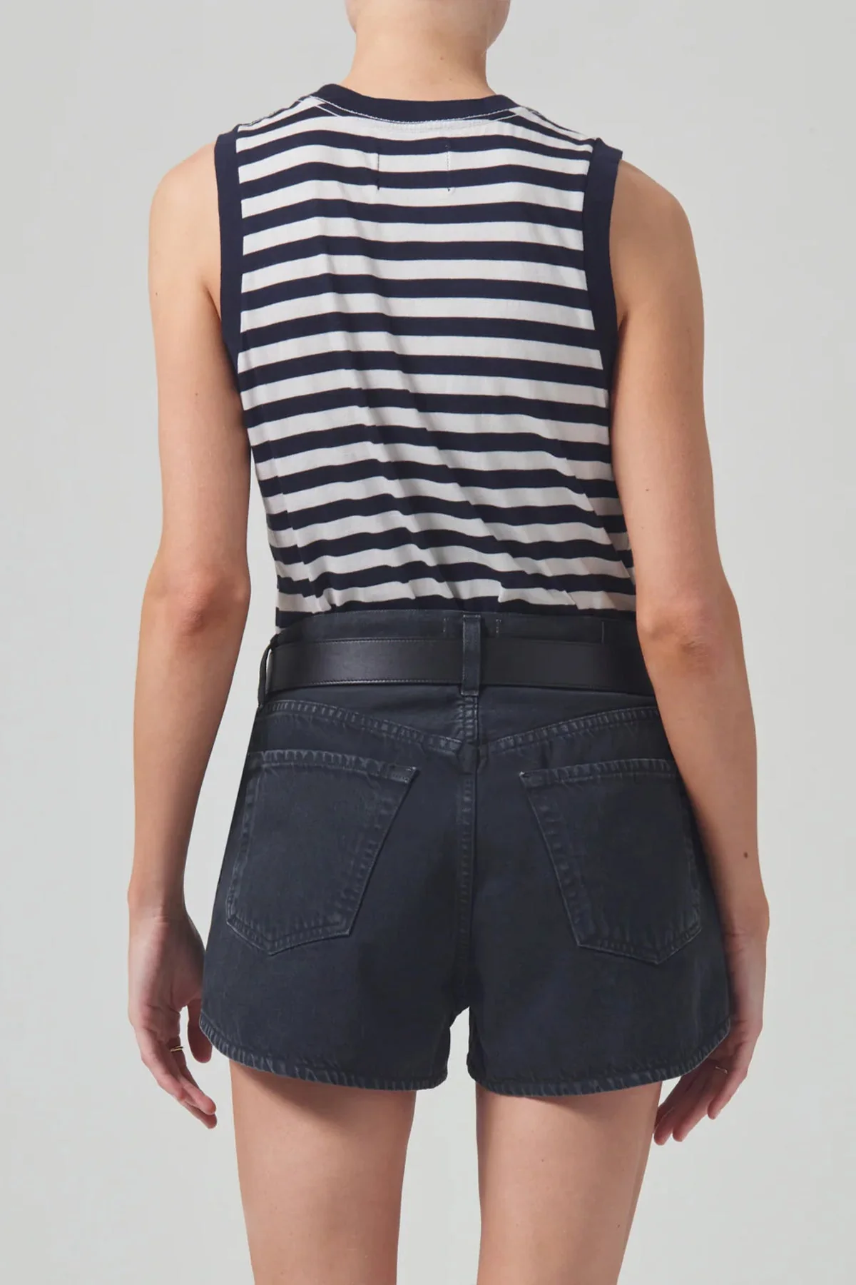 Jessie Modern Muscle Tee in Eclipse Stripe - Image 3