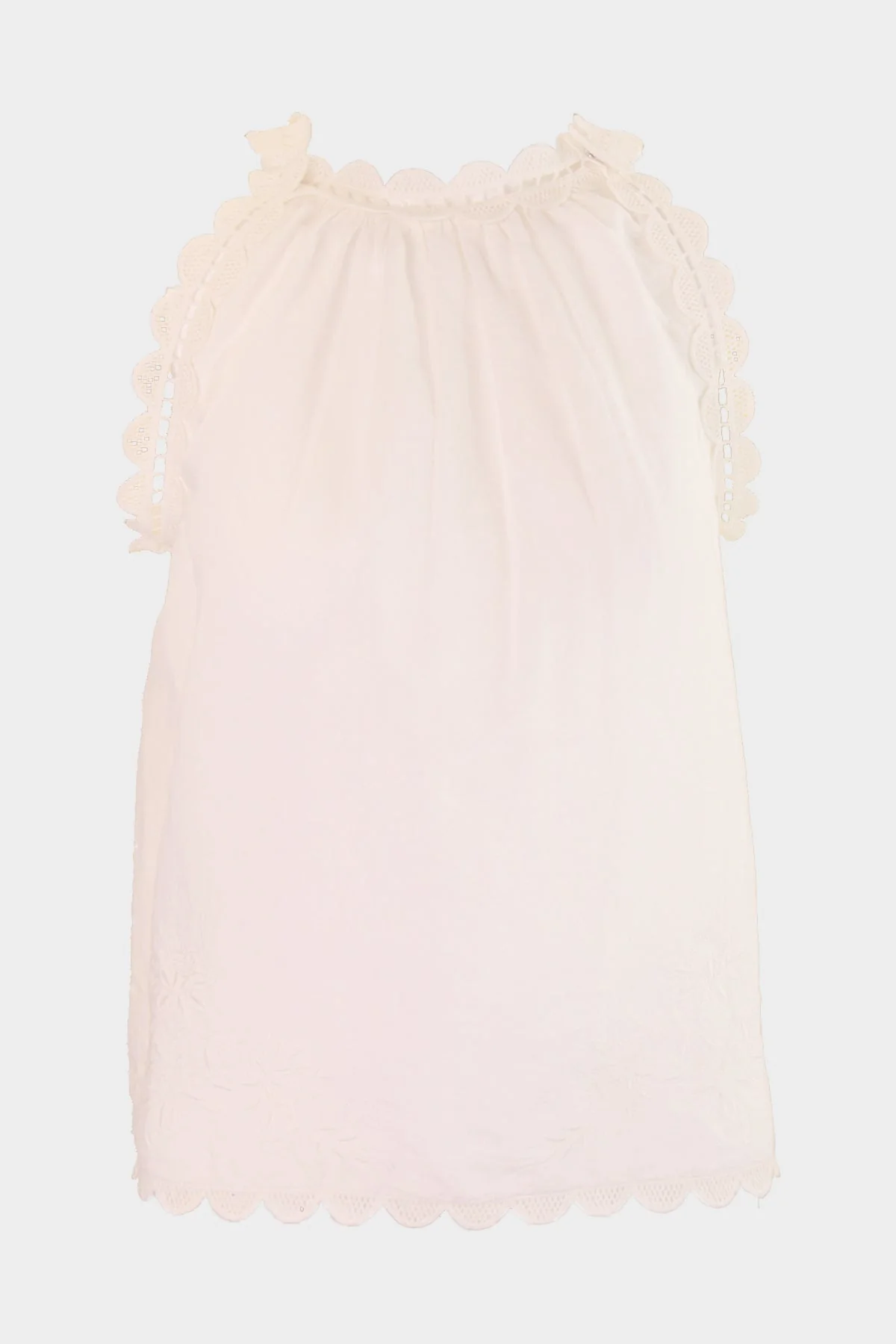 June Sleeveless Top in Ivory