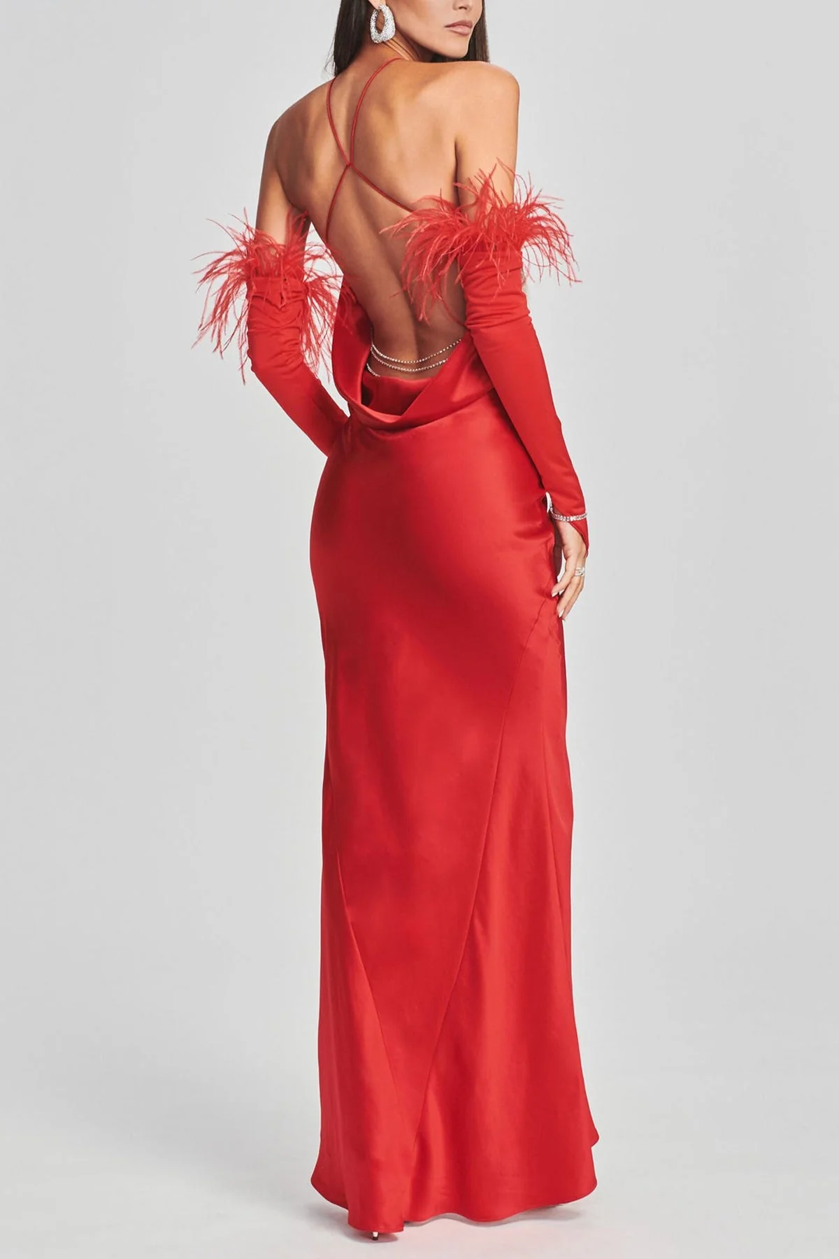 Justine Dress in Red - Image 3