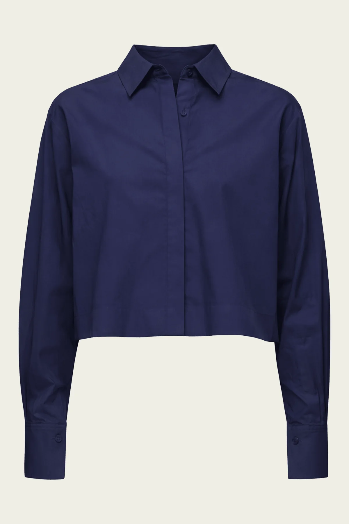 Kacey Cotton Lace Shirt in Midnight