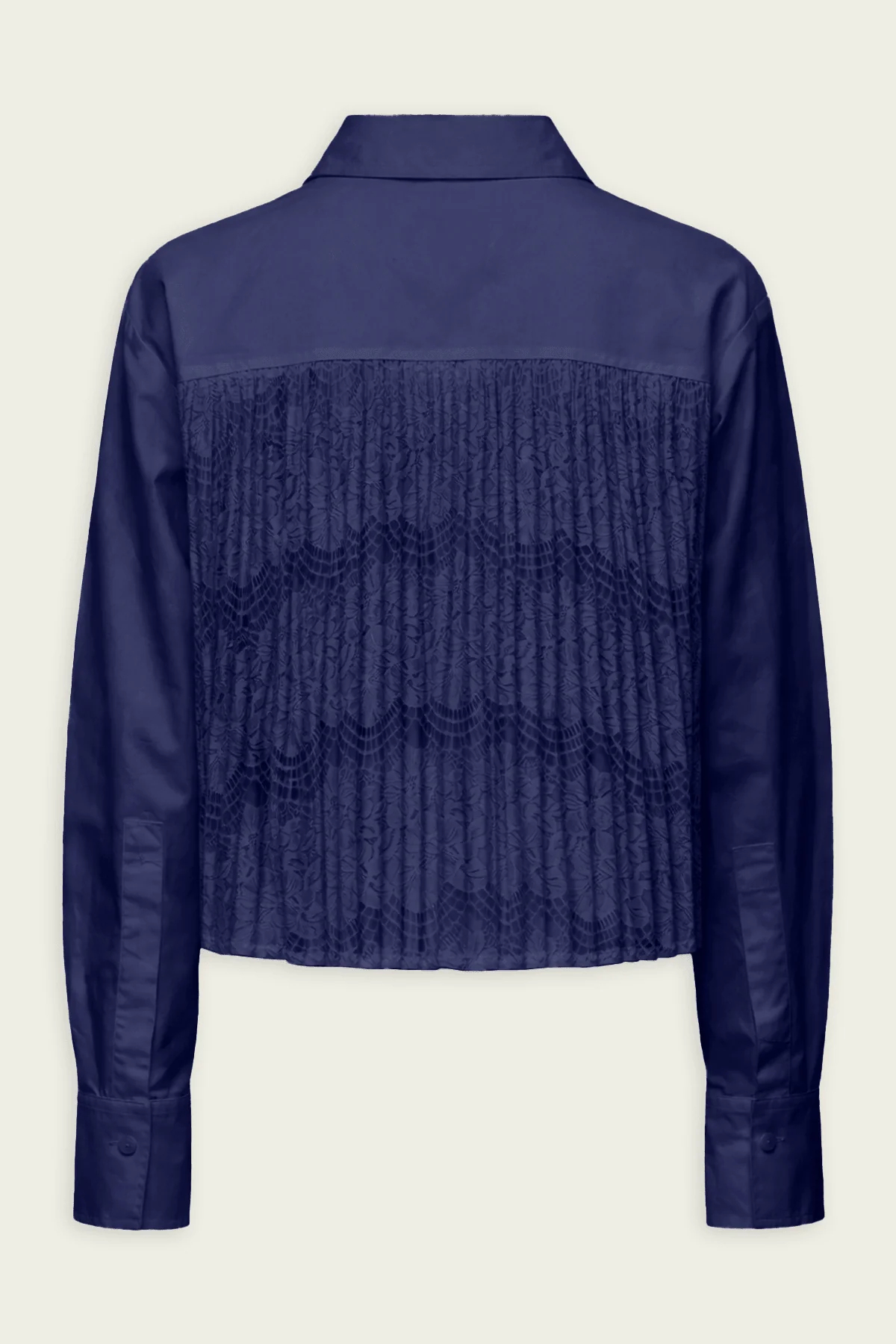 Kacey Cotton Lace Shirt in Midnight - Image 2