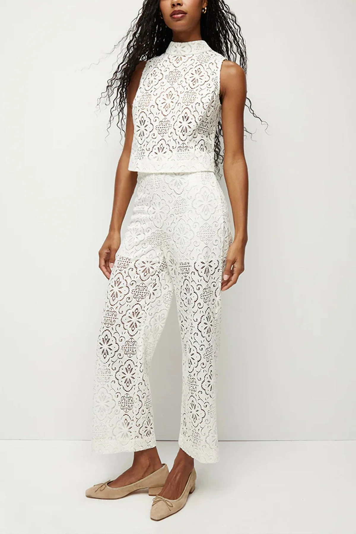 Katmai Lace Top in Off White - Image 3