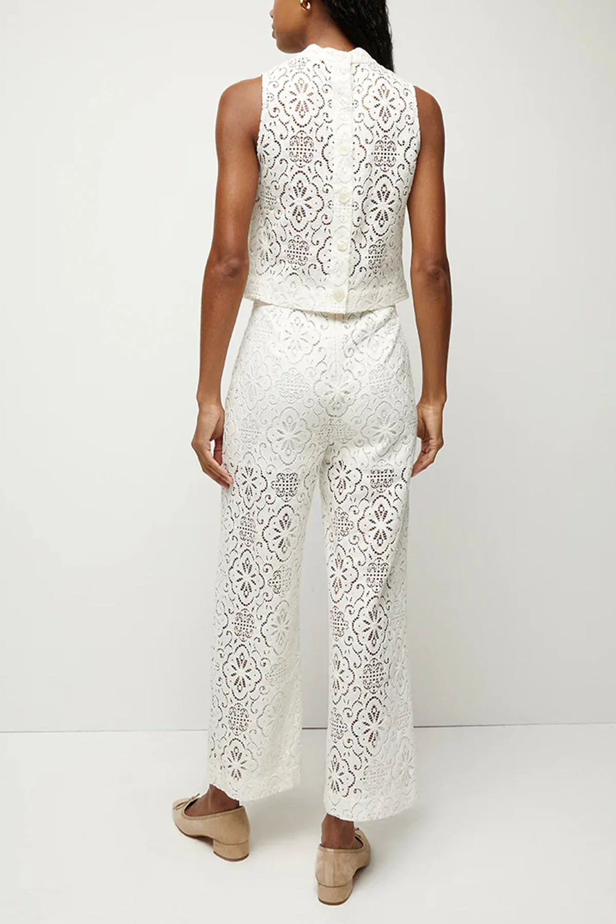 Katmai Lace Top in Off White - Image 4
