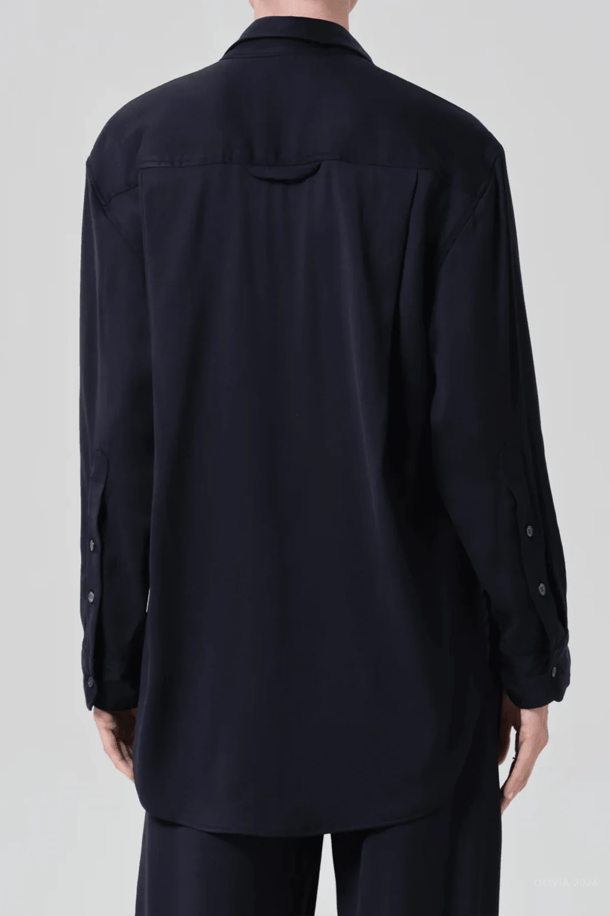 Kayla Shirt in Navy - Image 3