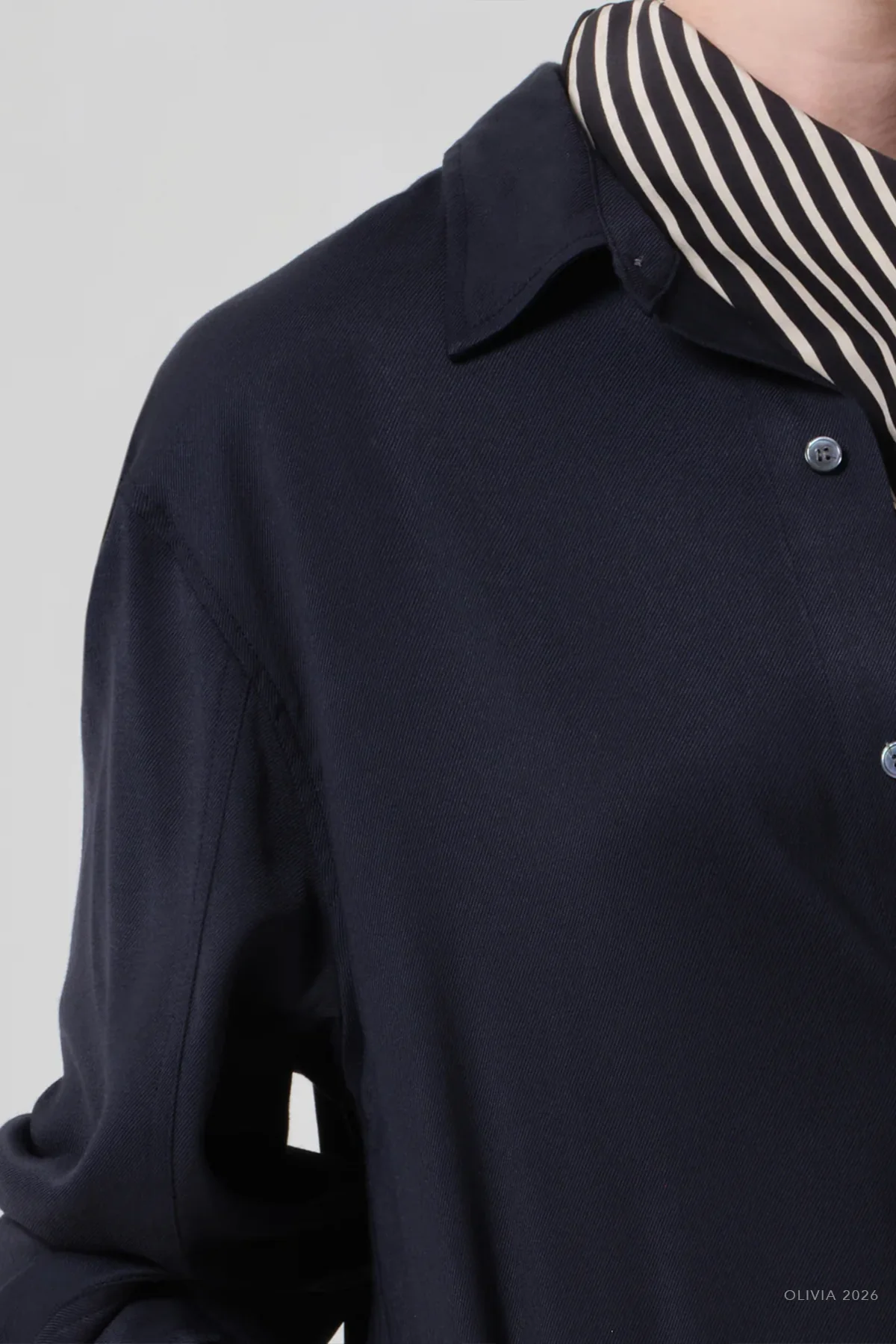 Kayla Shirt in Navy - Image 4