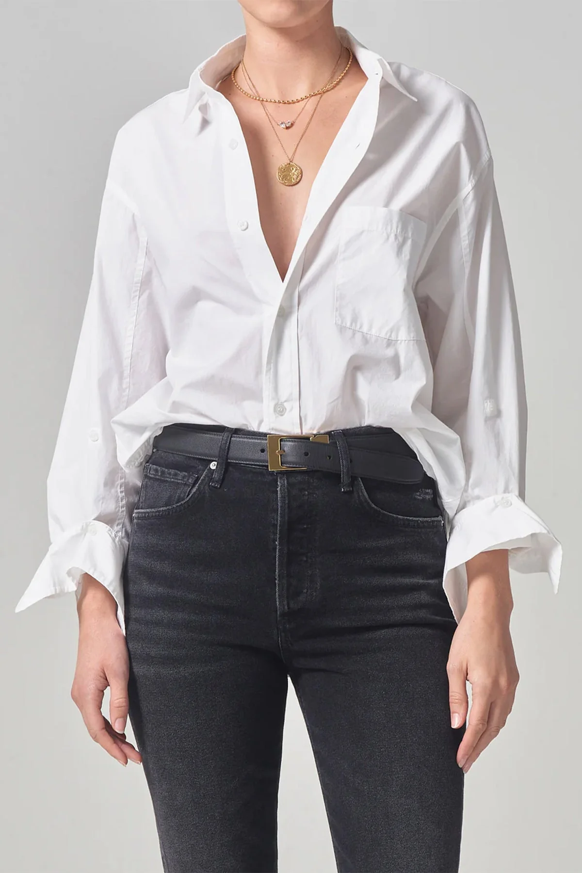 Kayla Shirt in Optic White - Image 2