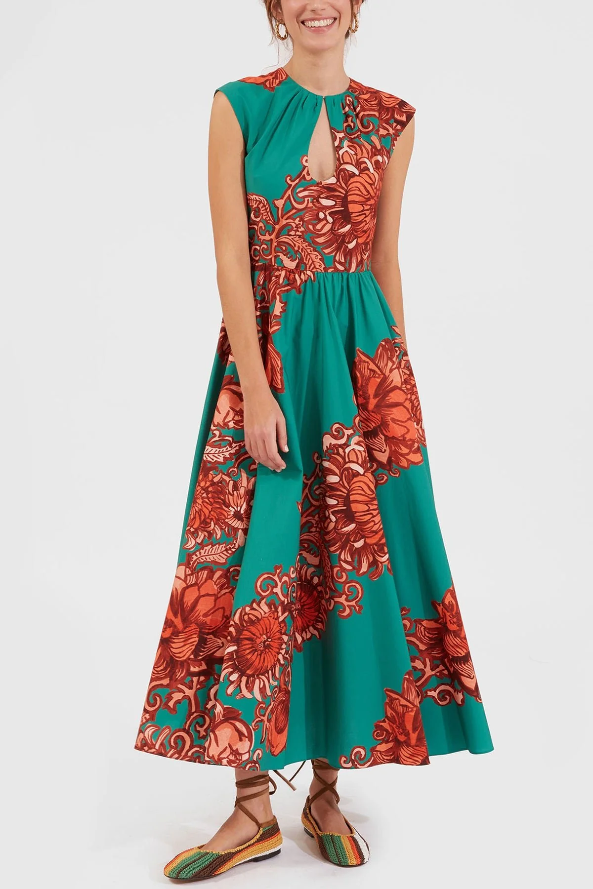 Keyhole Dress in Anemone Ghirlanda - Image 2