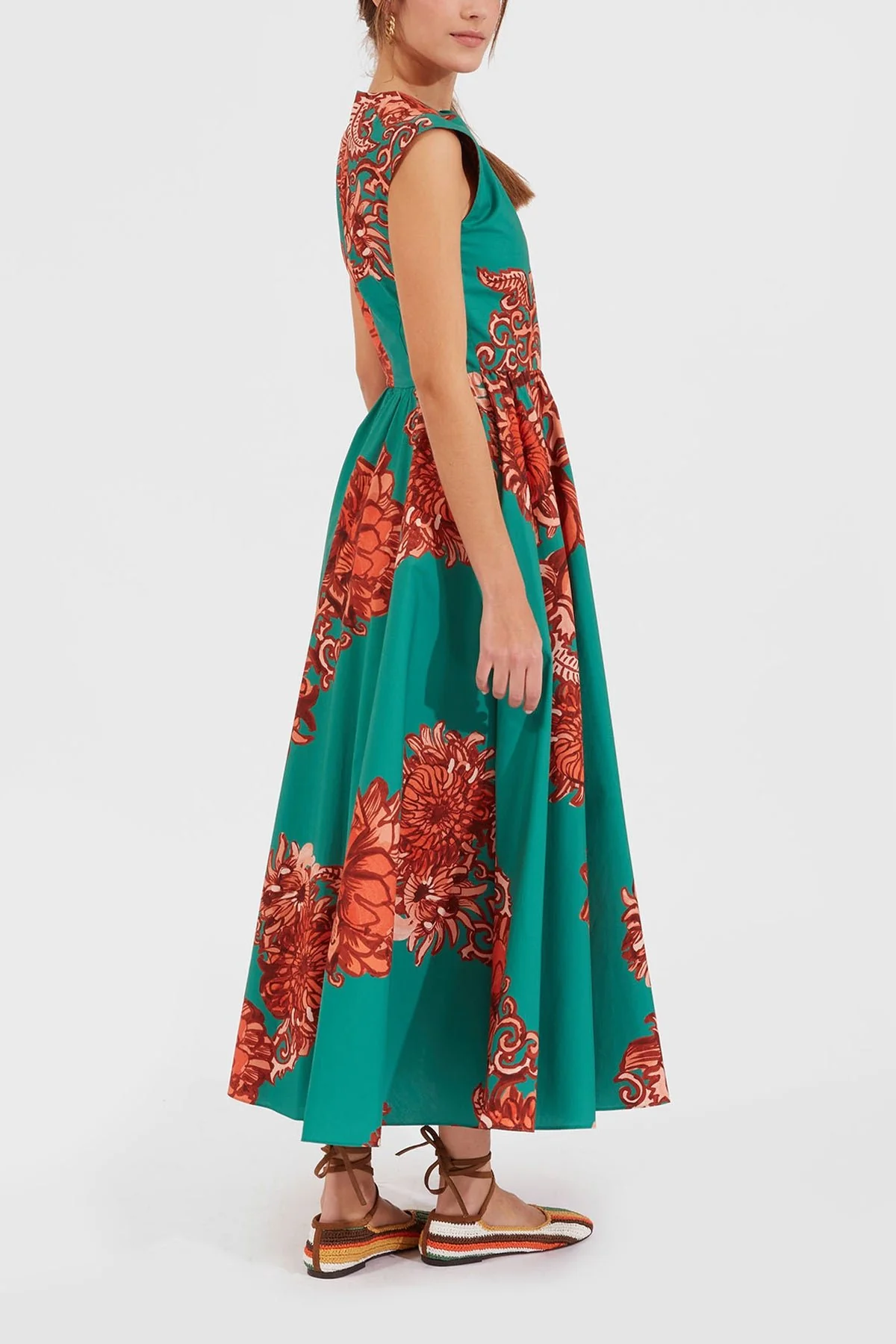 Keyhole Dress in Anemone Ghirlanda - Image 3