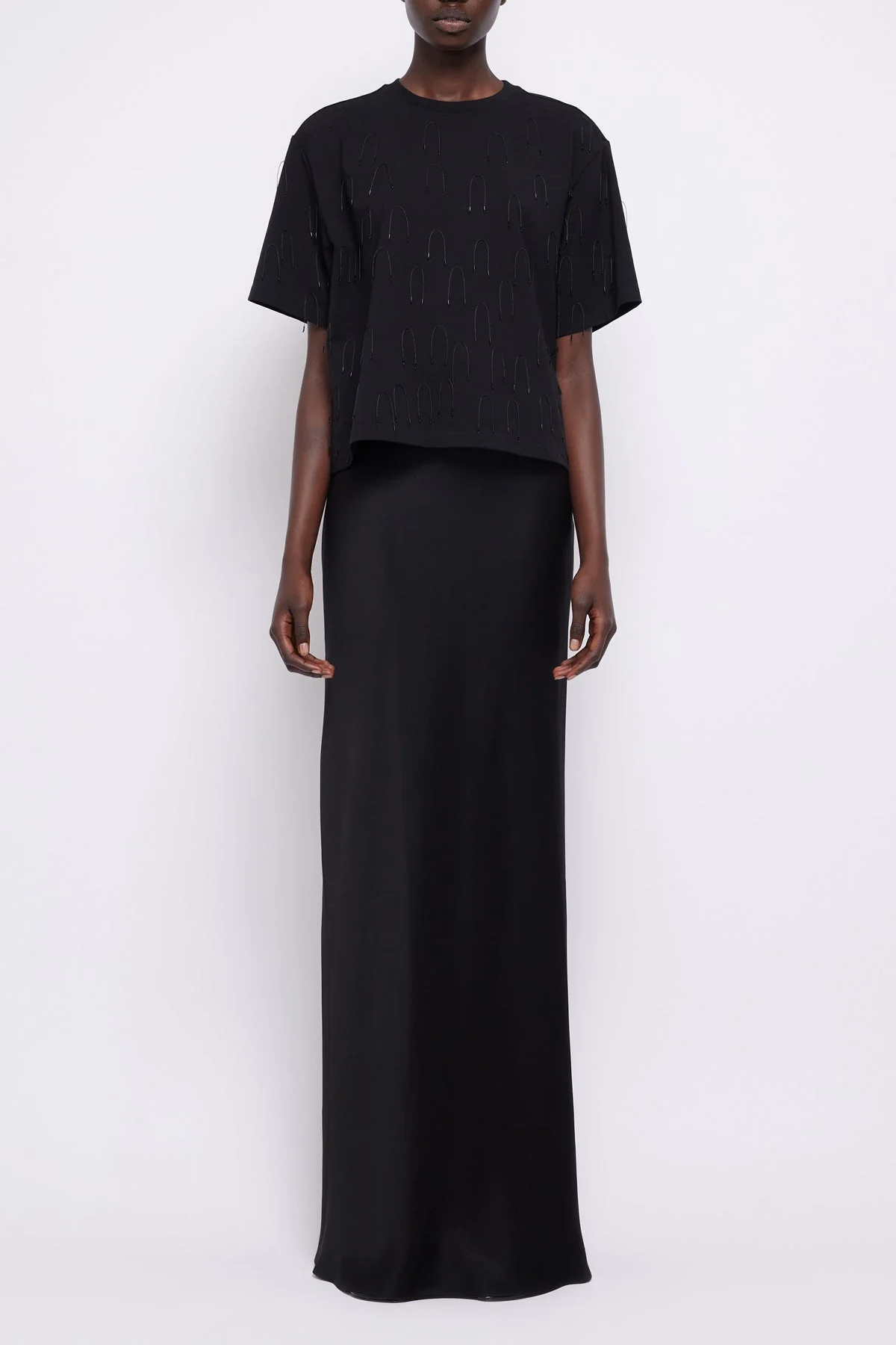 Kiri Maxi Skirt in Black - Image 2