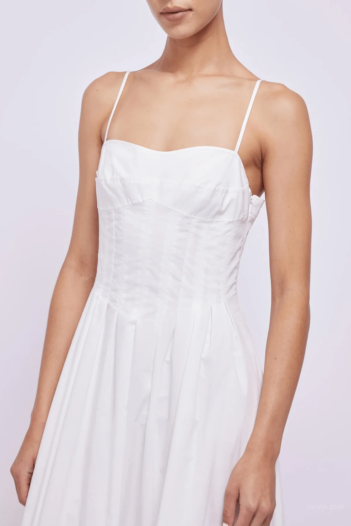 Kittiya Midi Dress in White - Image 4