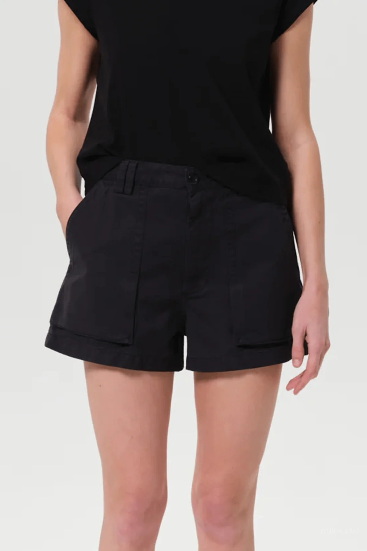 Kiva Cargo Short in Washed Black - Image 2