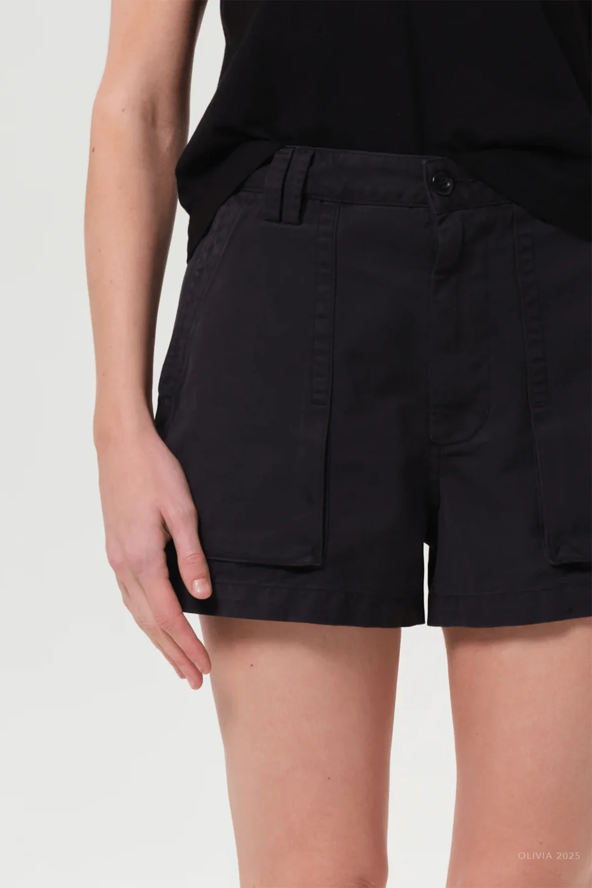 Kiva Cargo Short in Washed Black - Image 4