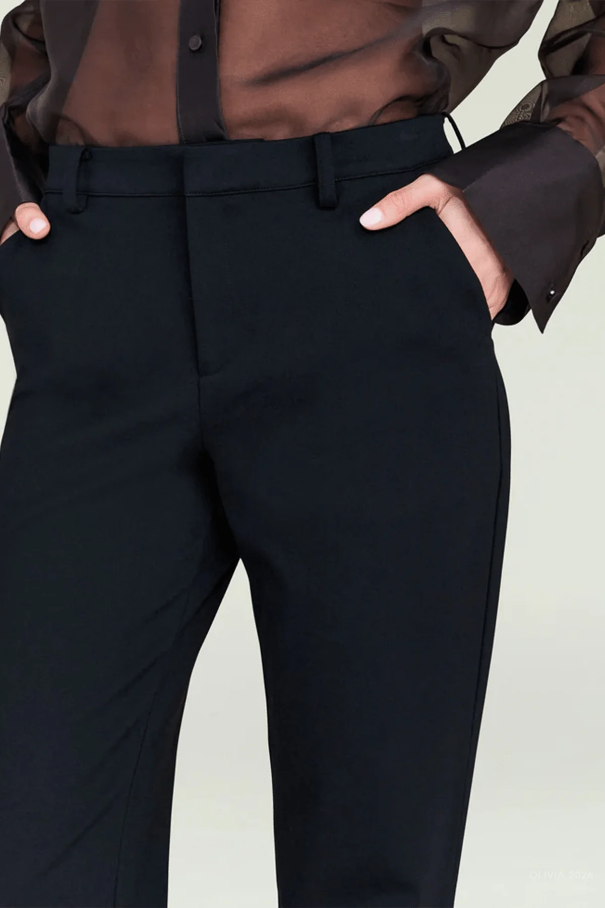 Kristen Perfect Work Trouser in Black - Image 4