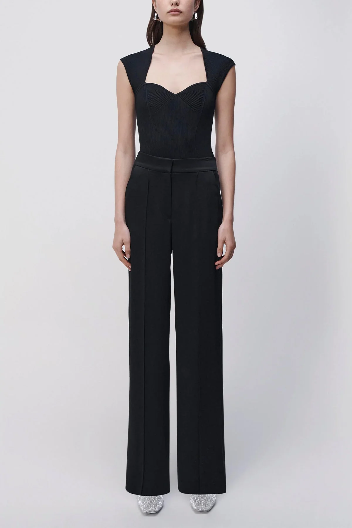Kyra Wide Leg Pant in Black - Image 2