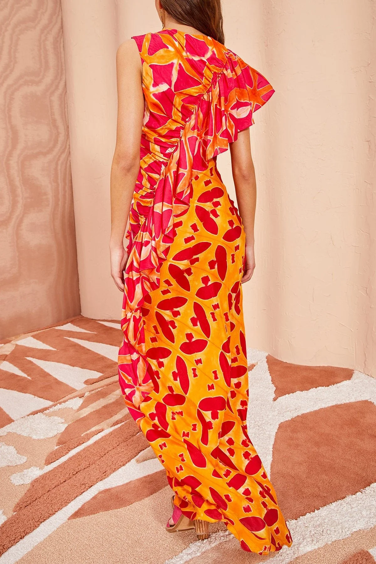 Lali Long Dress in Tigerlilly - Image 3