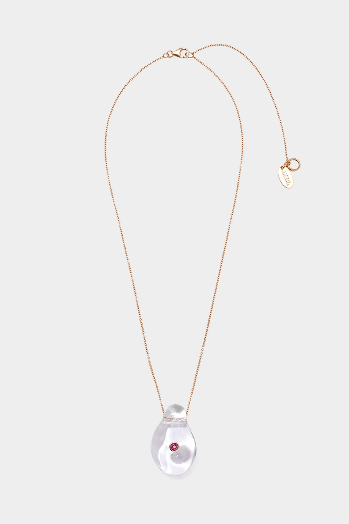 Muse Pendant Necklace in Clear