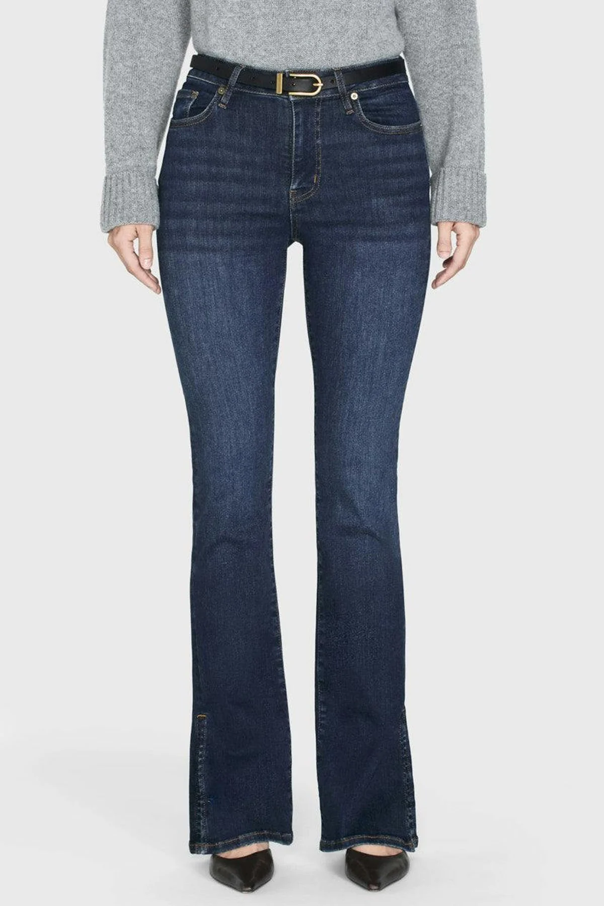 Le Mini Boot Outseam Slit in Moonflower - Image 3