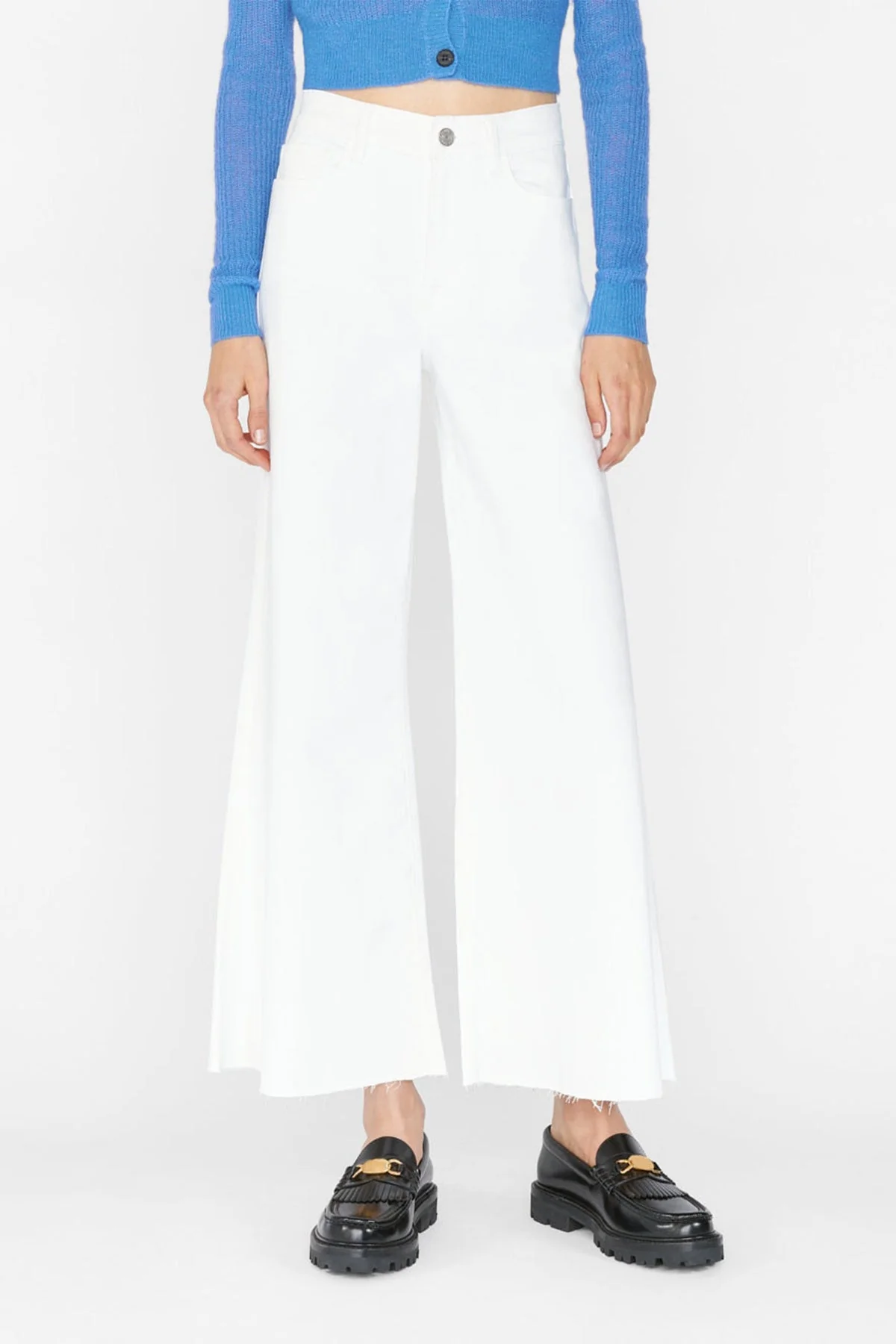 Le Palazzo Crop in Blanc - Image 2