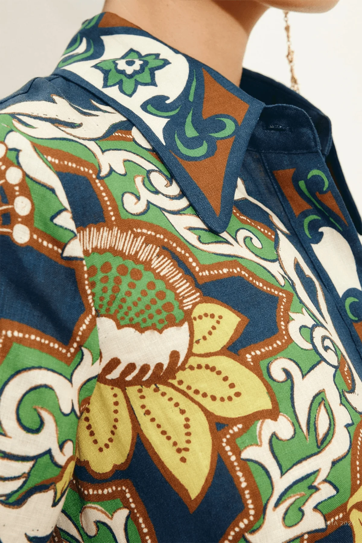 Liana Shirtdress in Multi - Image 4