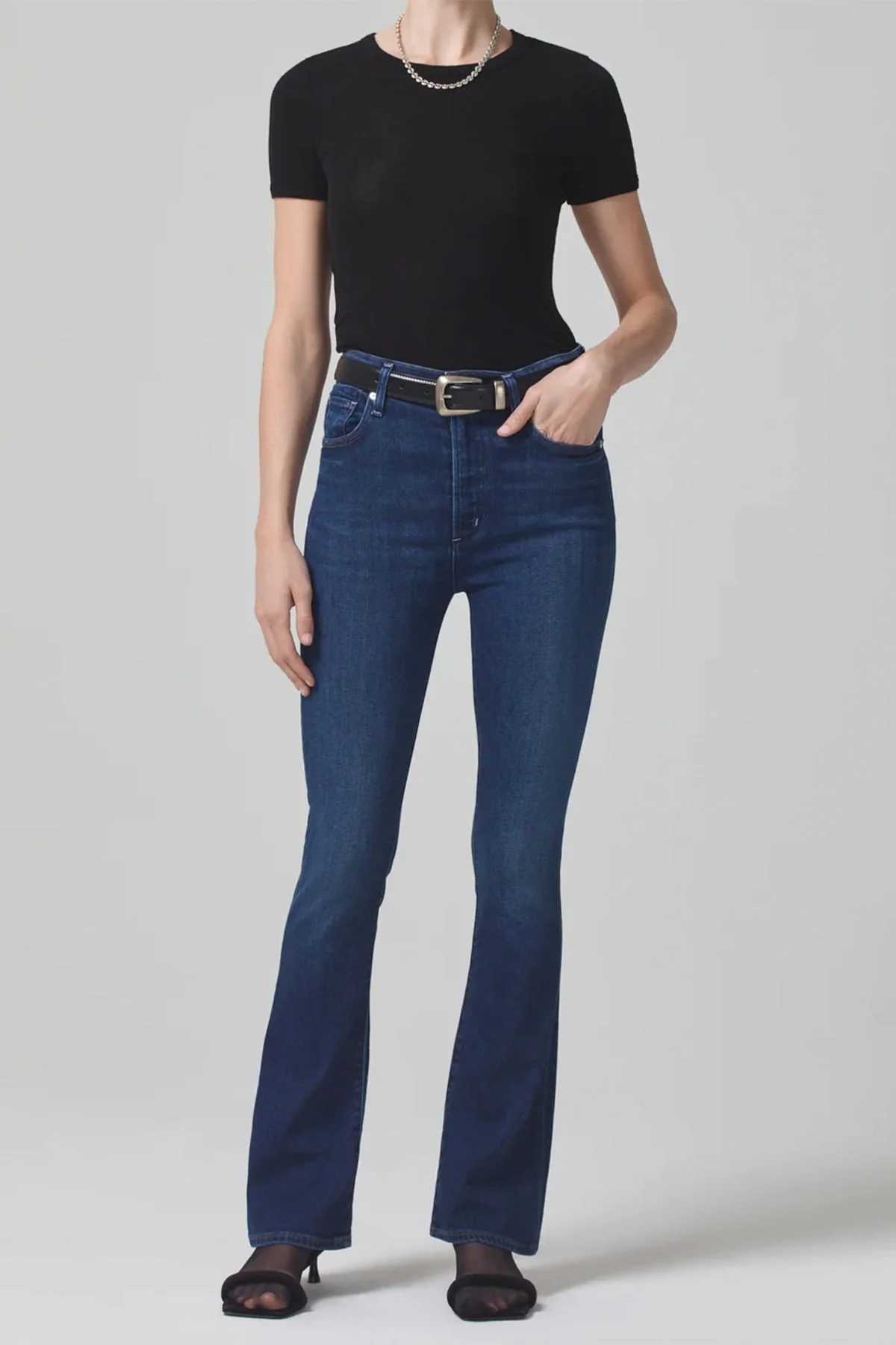Lilah High Rise Bootcut 30" Jean in Provance - Image 2