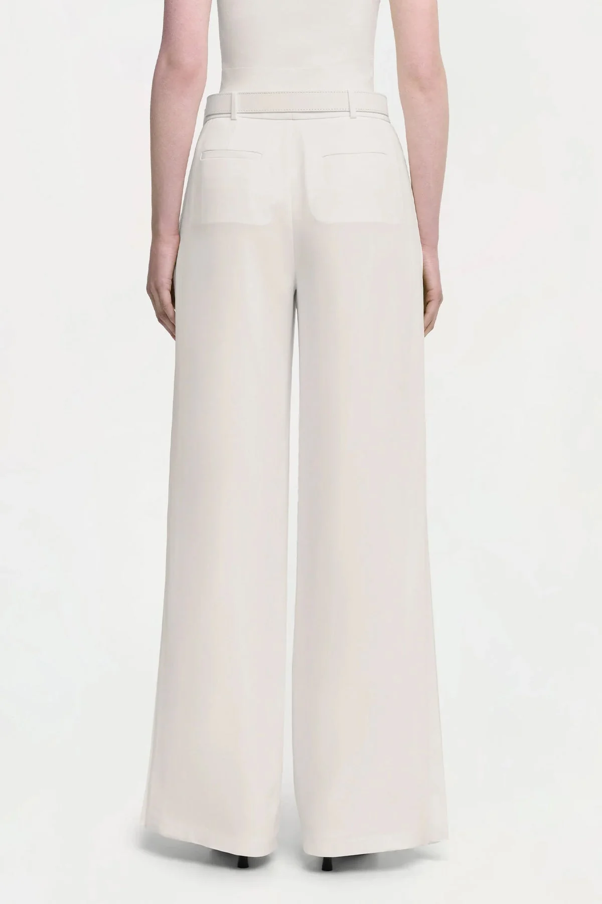 Lilo Pleated Pant in Ivory - Image 3
