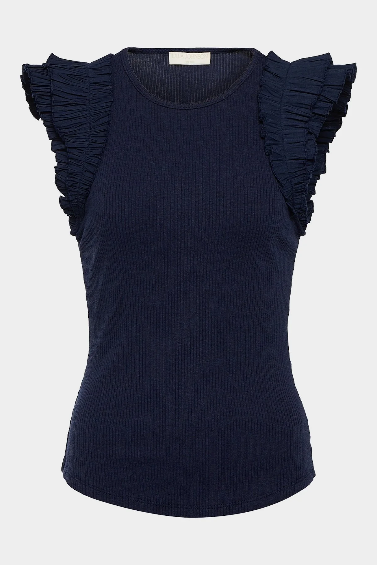 Lilo Ribbed Knit Tank Top in Midnight