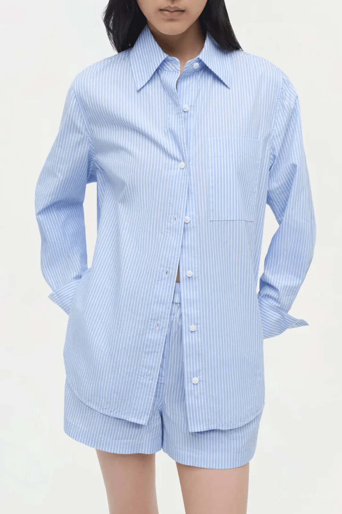 Loen Shirt in Periwinkle - Image 2