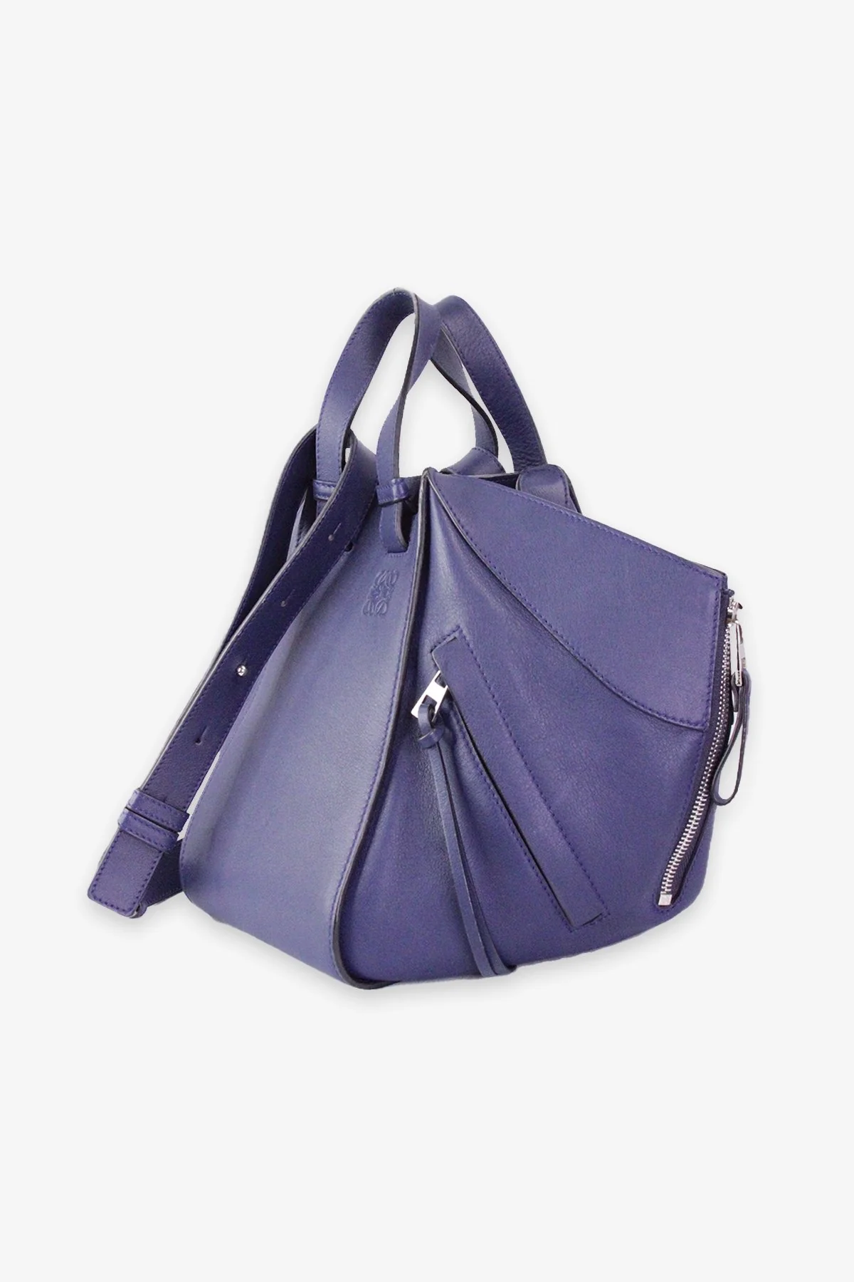 Loewe Navy Hammock Handbag - Image 2