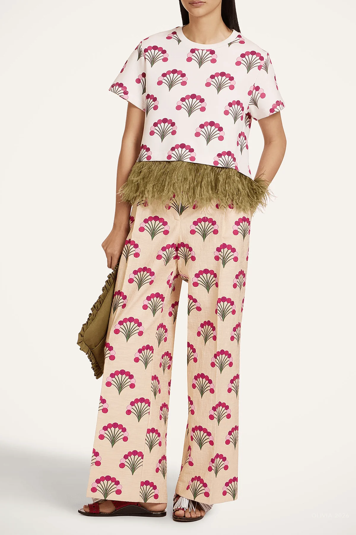 Loose Pants in Ecru - Image 2