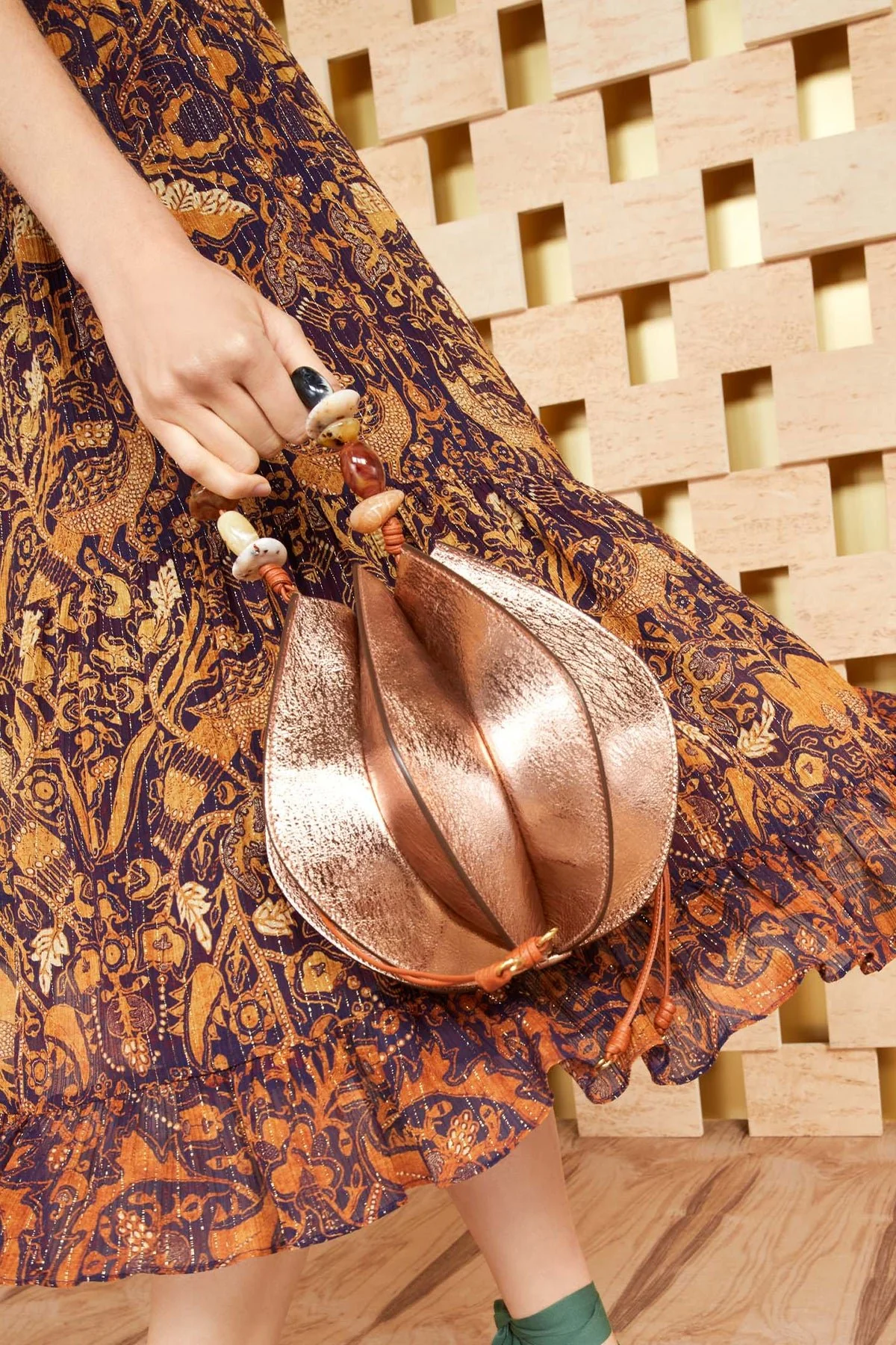 Lotus Flower Pochette in Rose Gold - Image 2