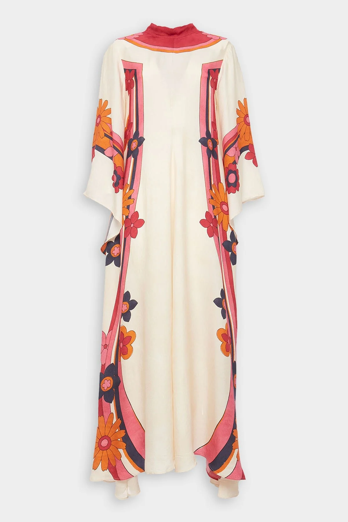 Magnifico Dress in Beat Flower Placee White Orange