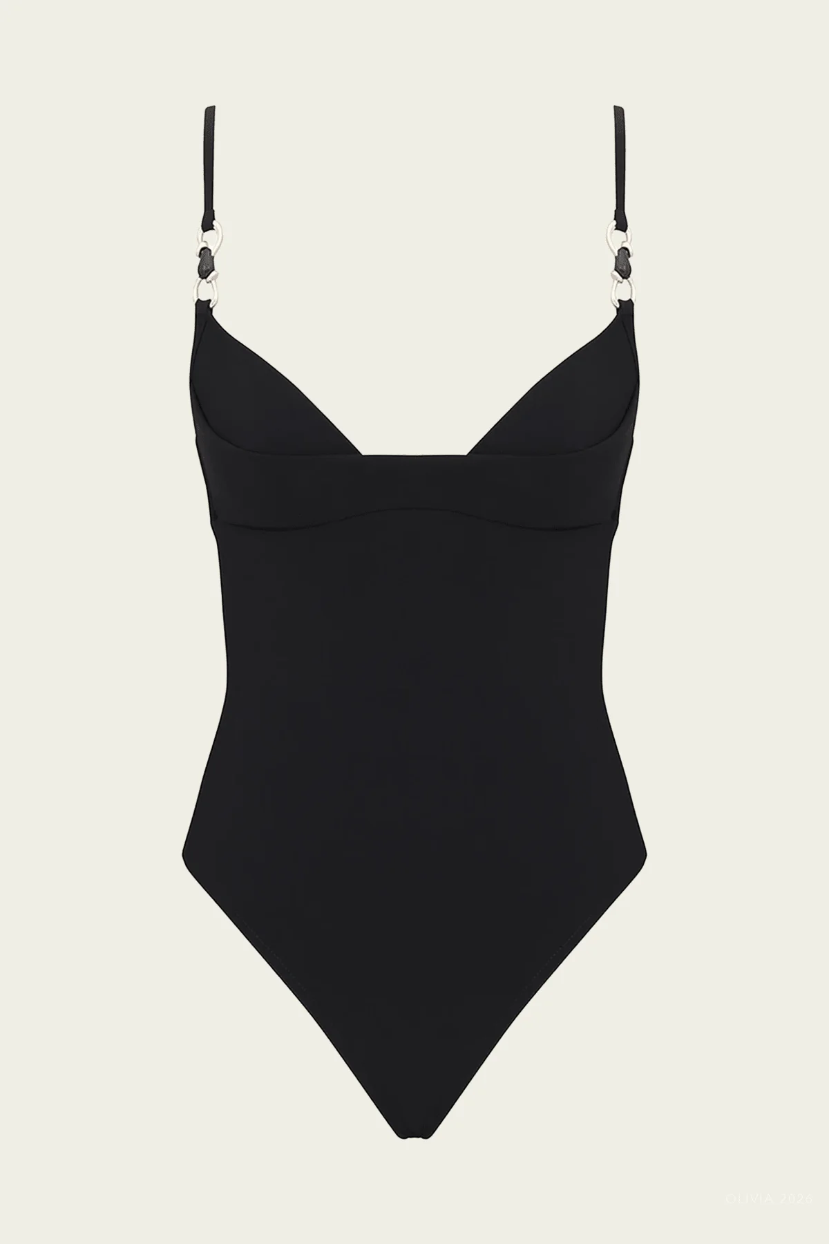 Mahon Trim Detail One-Piece Swimsuit in Black