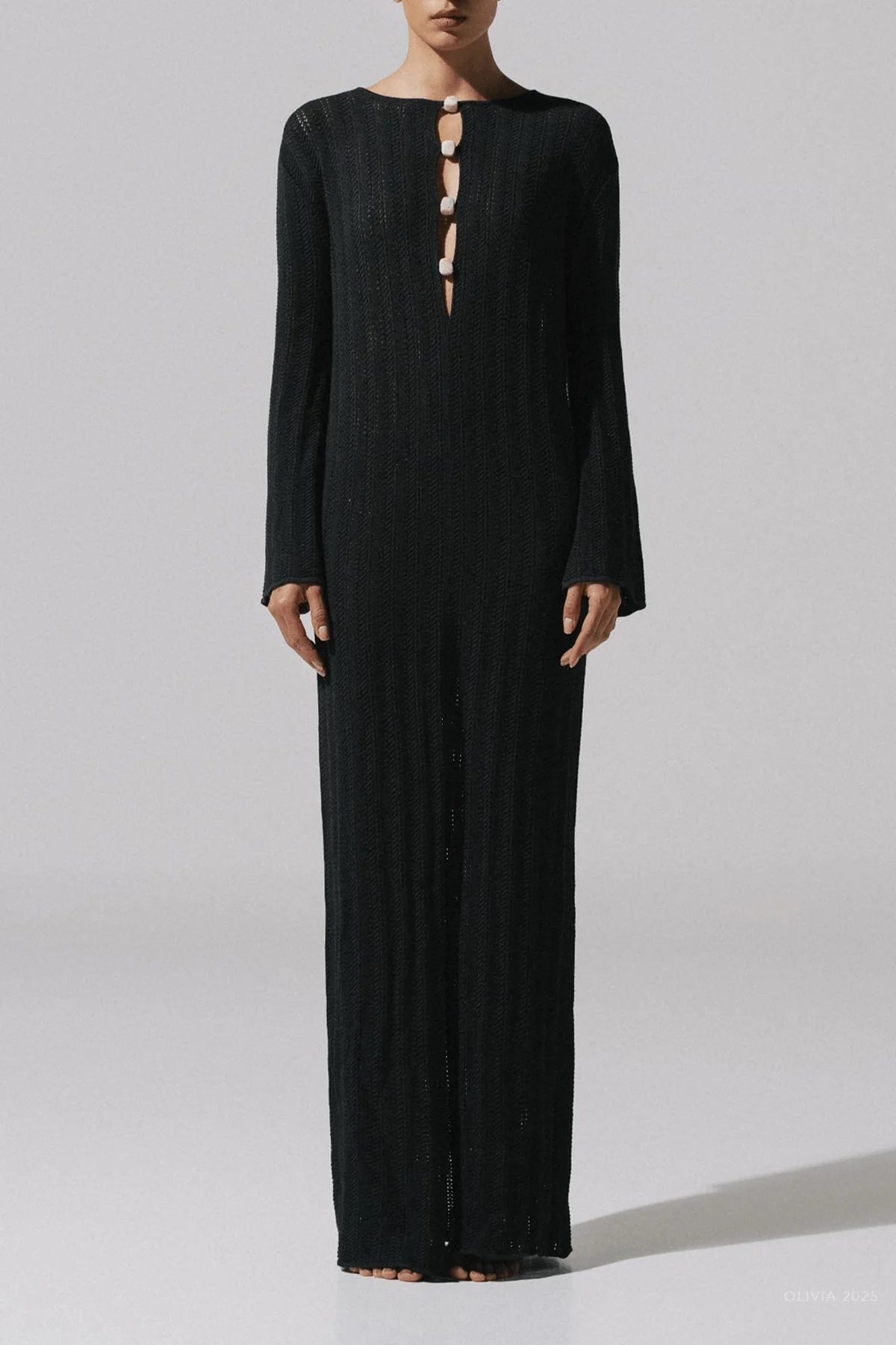 Mamu Maxi Dress in Black - Image 2