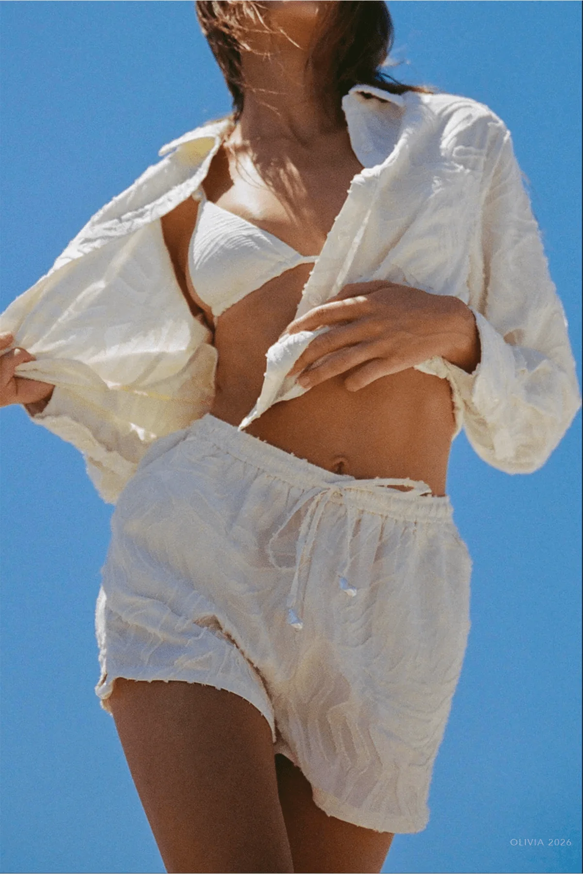 Margaret Shorts in Cloud - Image 2