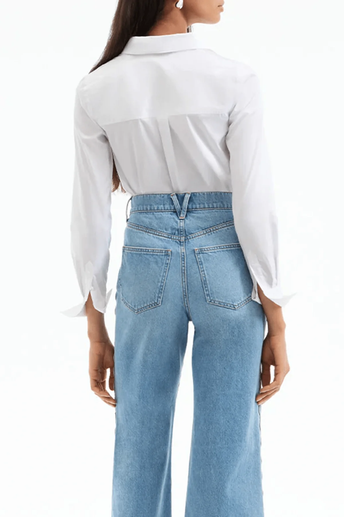 Marisol Button-Down Shirt in White - Image 3