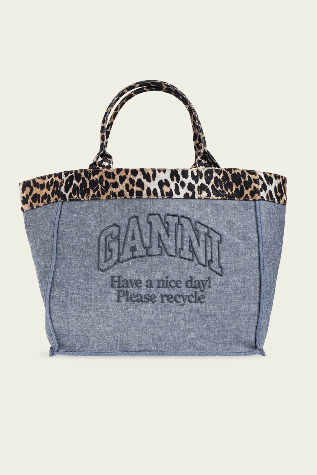 Medium Trapeze Shopper Reversible Bag in Orion Blue