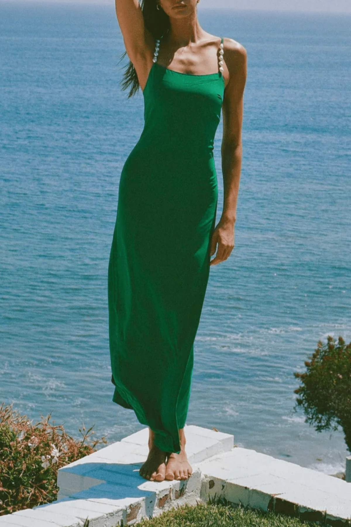 Melrose Maxi Dress in Jelly Bean - Image 2