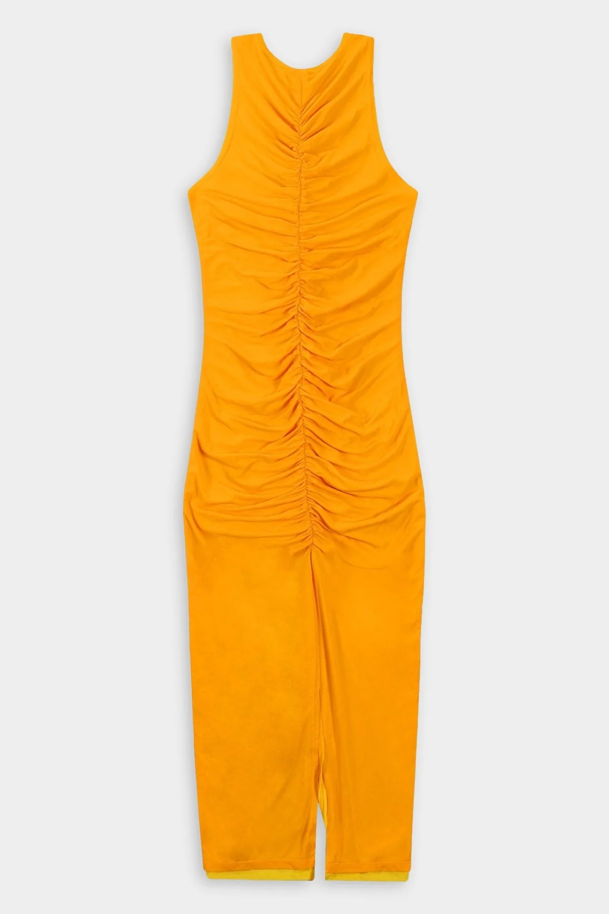 Mesh Zeet Dress in Sunset Orange