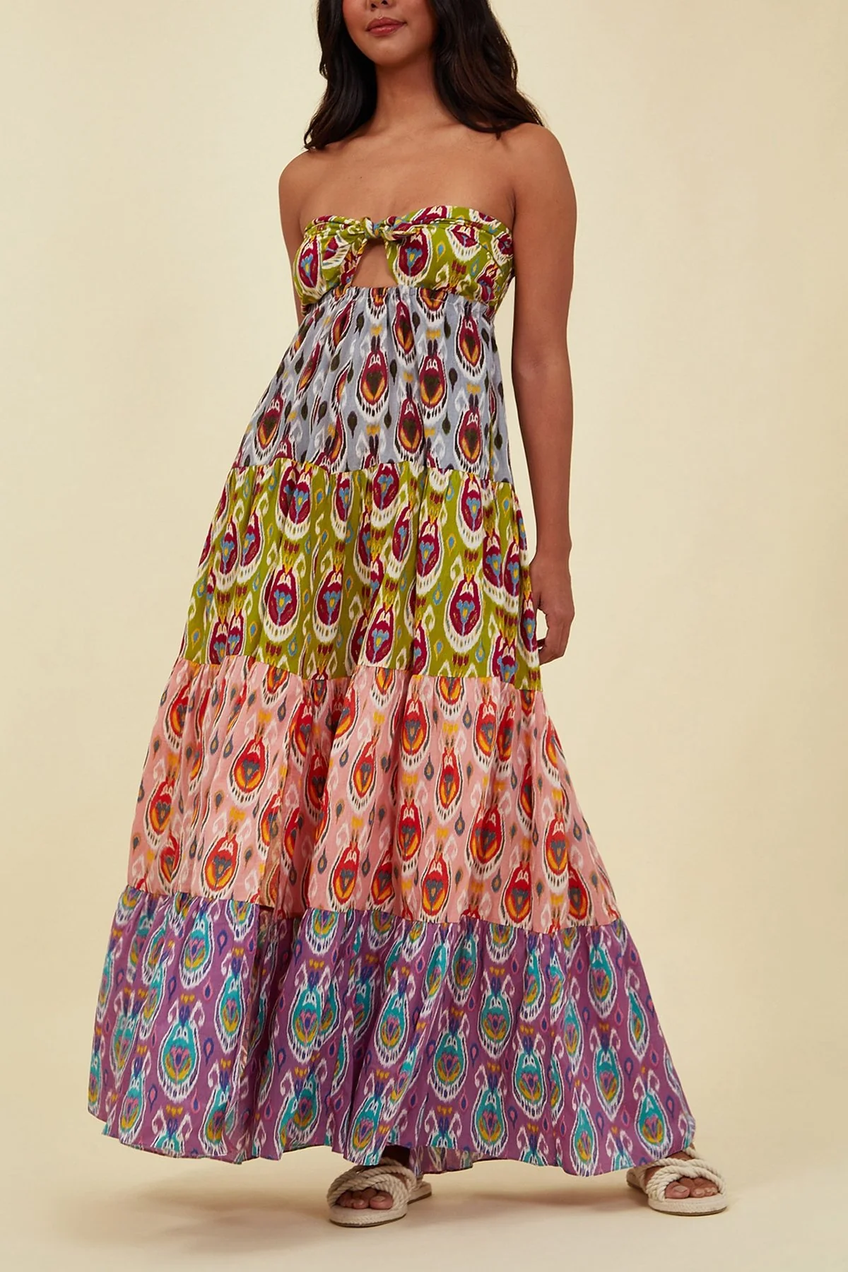 Mindanao Maxi Dress in Multicolor